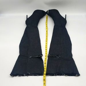 LILANA JEANS BOOTS SIZE 8 1/2 COLOR BLACK 30 INCHES TALL ( OVER THE KNEES BOOTS